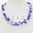 Discount pearl white crystal necklace