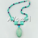 Discount turquoise and amethyst necklace