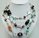 Discount multi strand multi stone necklace
