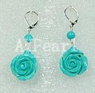 Discount turquoise flower earrings