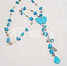 Discount blue turquoise butterfly necklace