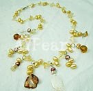 Discount pearl shell crystal necklace