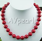 Discount 12mm red alaqueca beaded necklace
