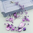 Discount acrylic pearl shell necklace