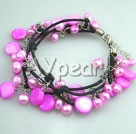Discount pink pearl shell bracelet