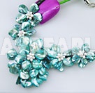 Discount pearl shell flower necklace