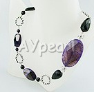 Discount dyed botswana agate necklace