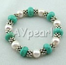 Discount pearl and turquoise bracelet