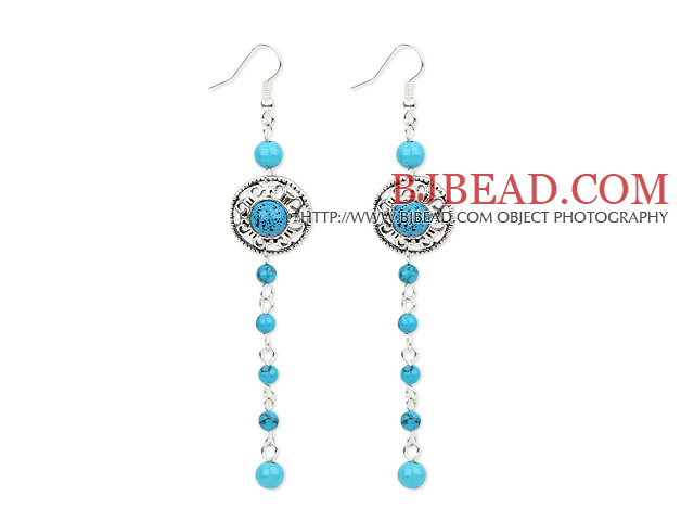 dangling style turquoise earrings