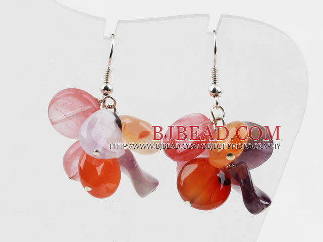 New Design Assorted Amethyst and Agate and Cherry Quartz Earrings