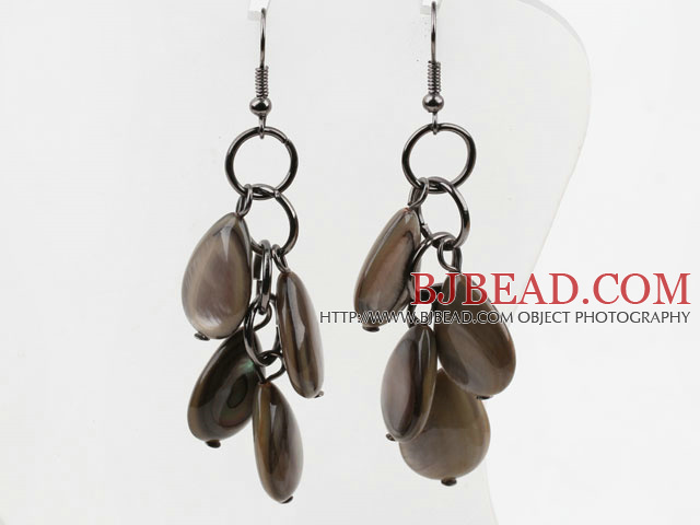 New Design Drop Shape Shell Dangle Earrings
