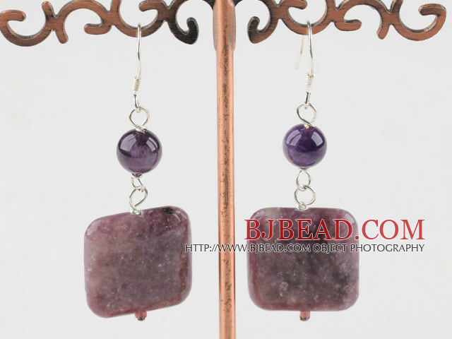 purple Stone earring