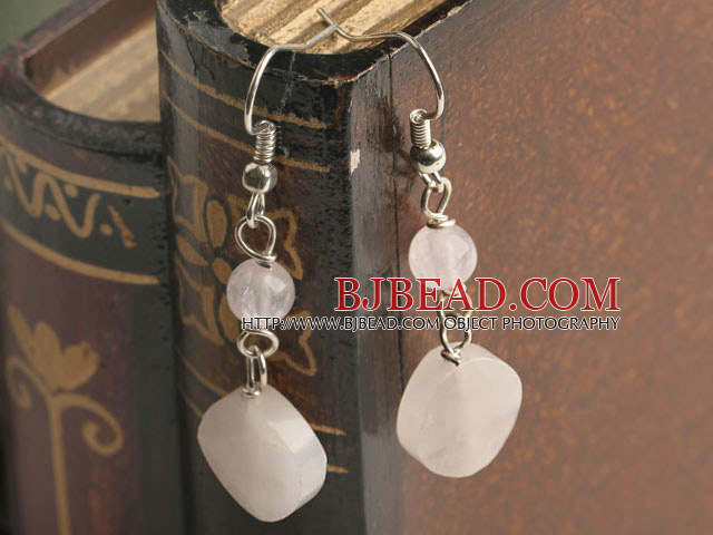 rose quartz earring
