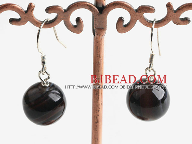 12mm agate earrings