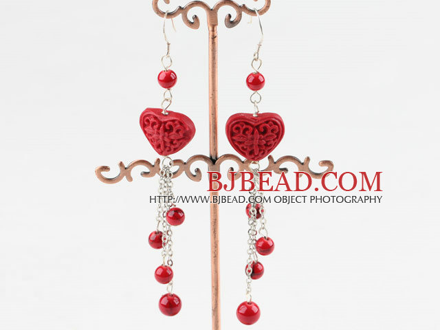 lacquer wooden earrings