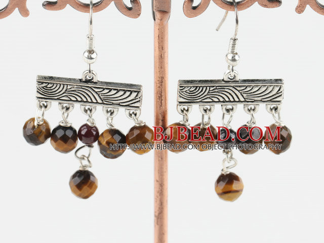 tiger eye earring