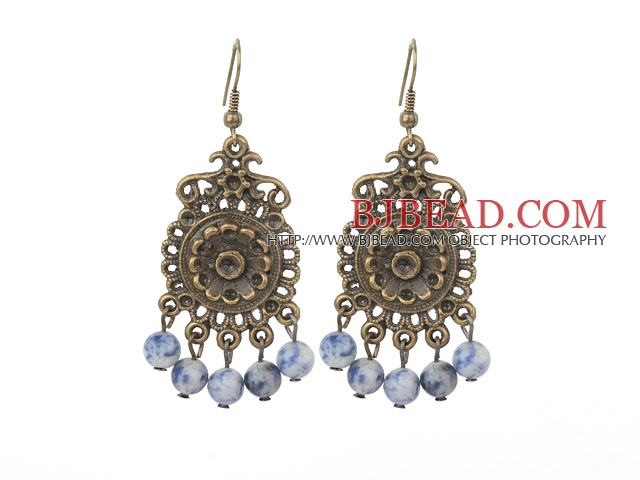 Sodalite stone earrings