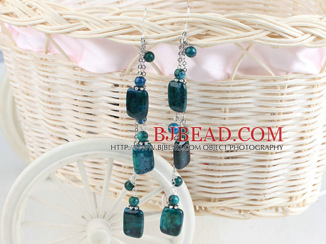 dangling style phoenix stone earrrings