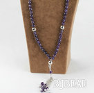 prayer beads, 10mm amethyst ball necklace/bracelet  rosary