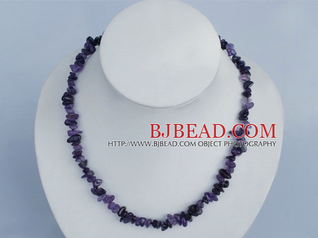 6-10mm natural amethyst necklace
