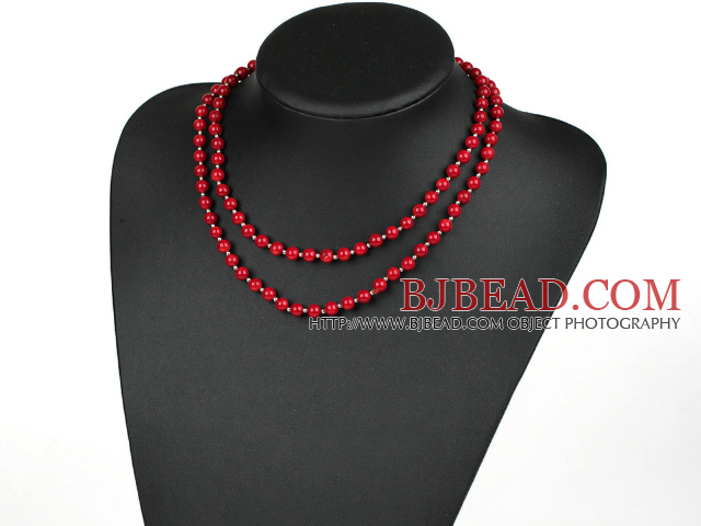 fashion long style coral neckalce