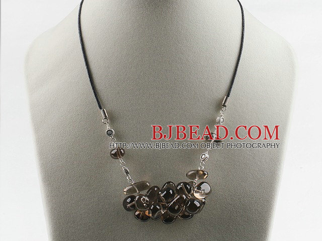 Smoky quartz necklace