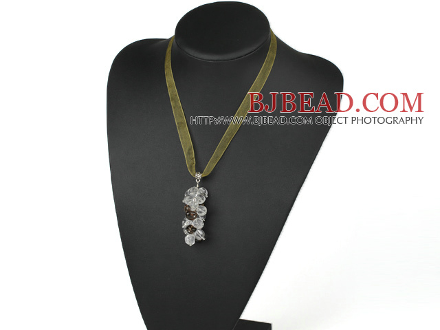 white crystal necklace