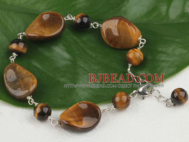 tiger eye bracelet with extendable chain