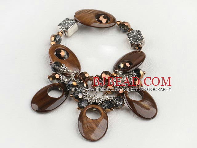crystal shell bracelet