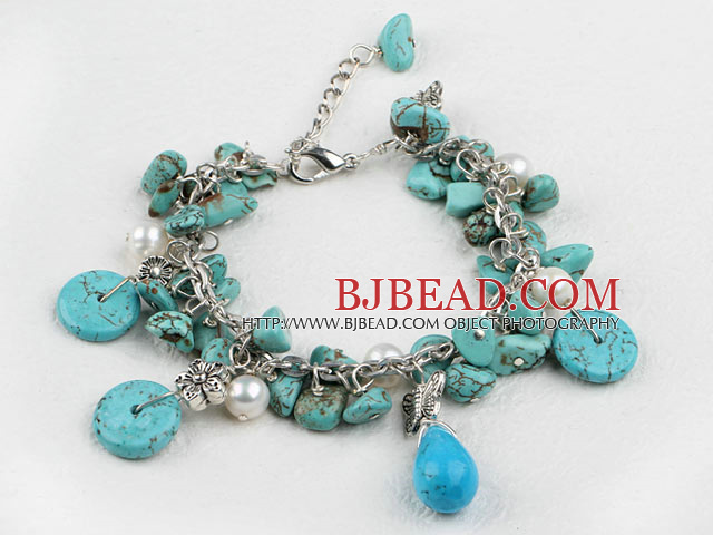 turquoise pearl bracelet