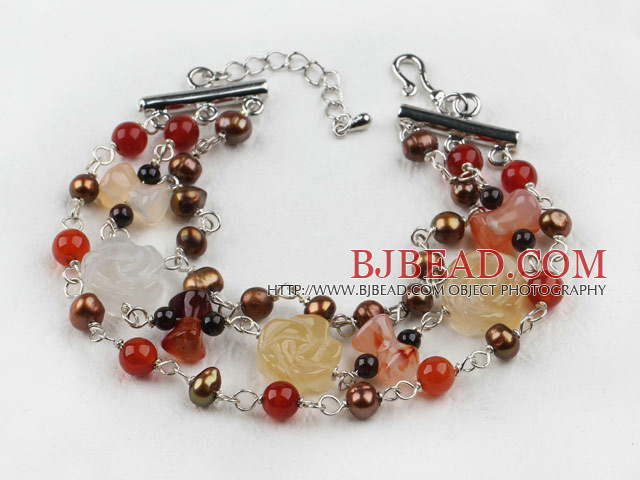 agate pearl bracelet