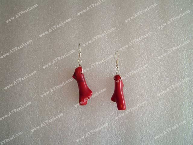 coral earrings